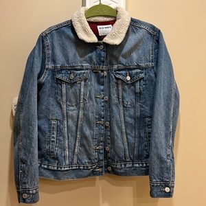 Flannel-lined Jean/Denim Jacket - Size L